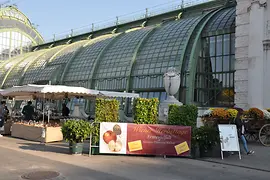 Exterior view palm house Burggarten