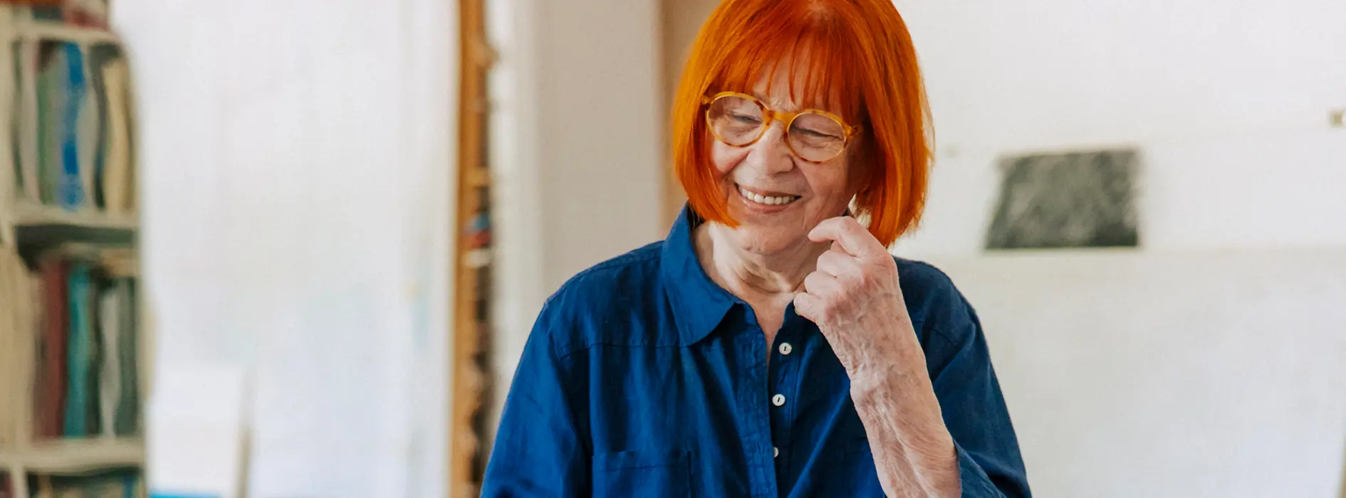 Florentina Pakosta in a studio