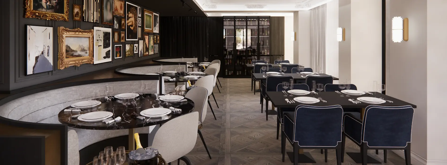 Restaurant Glasswing im Hotel Amauris: Innenansicht