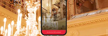 Mobile view ivie world fair 1873 guide with lobmeyr store in background