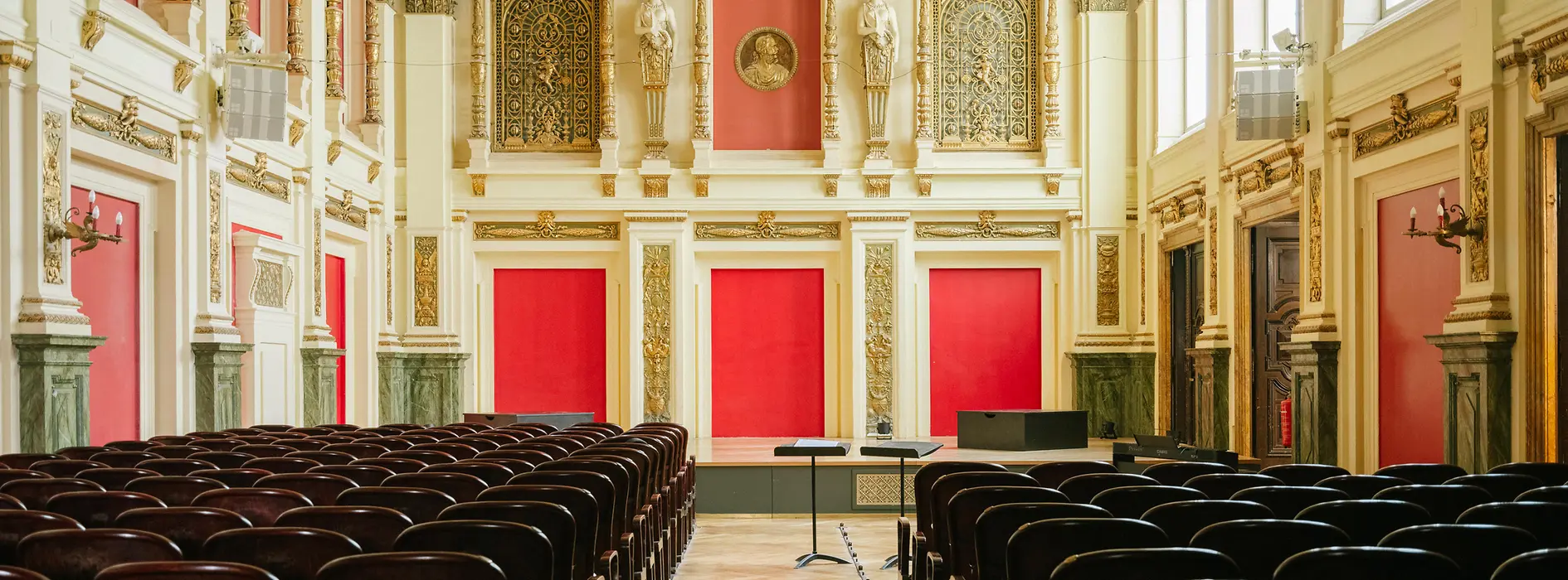 Intérieur de la salle de concert Ehrbar dans le Freihausviertel