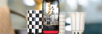 Smart phone display with text: Viennese Handicraft Guide