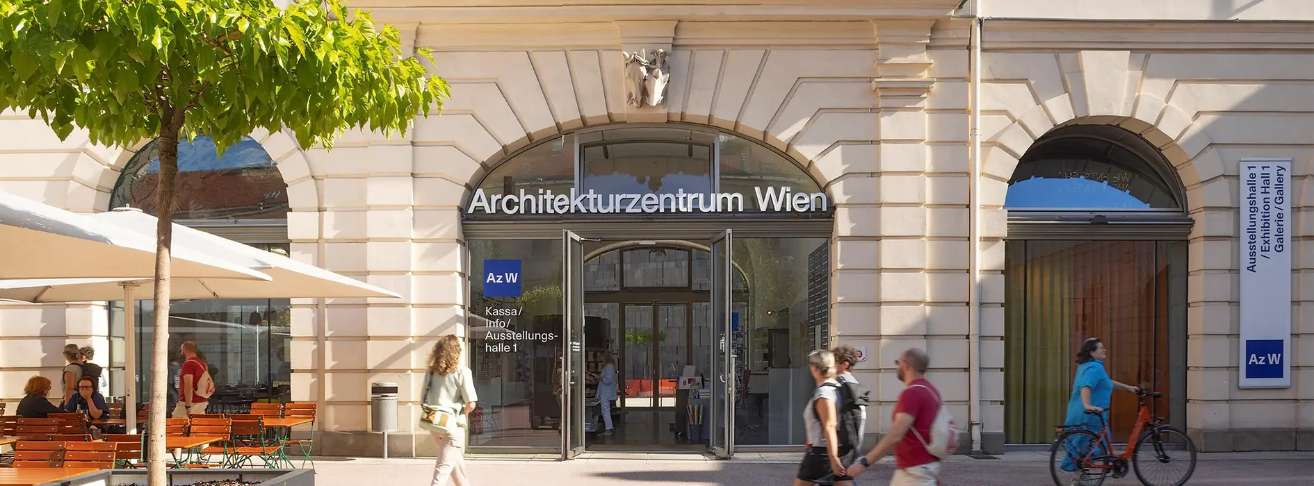 Exterior view of the Architekturzentrum Wien (Az W)