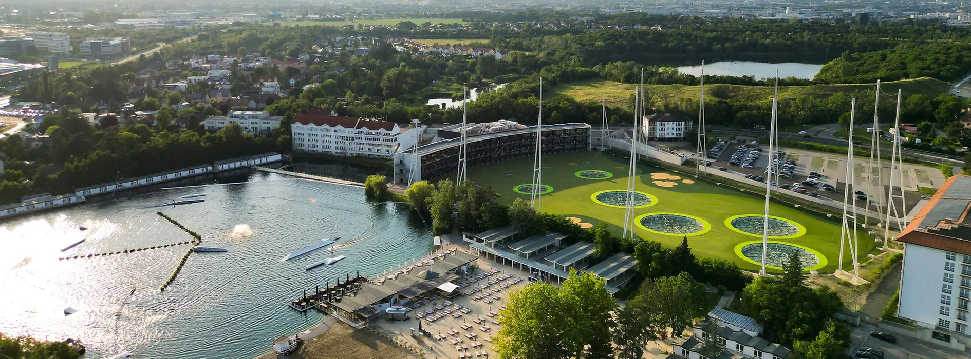 Topgolf site - aerial view