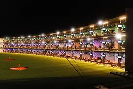 Topgolf Vienna course at night