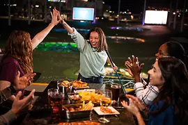 People celebrating