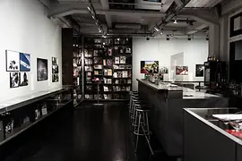 Bar area in the WestLicht gallery