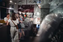WestLicht Gallery, reception with visitors
